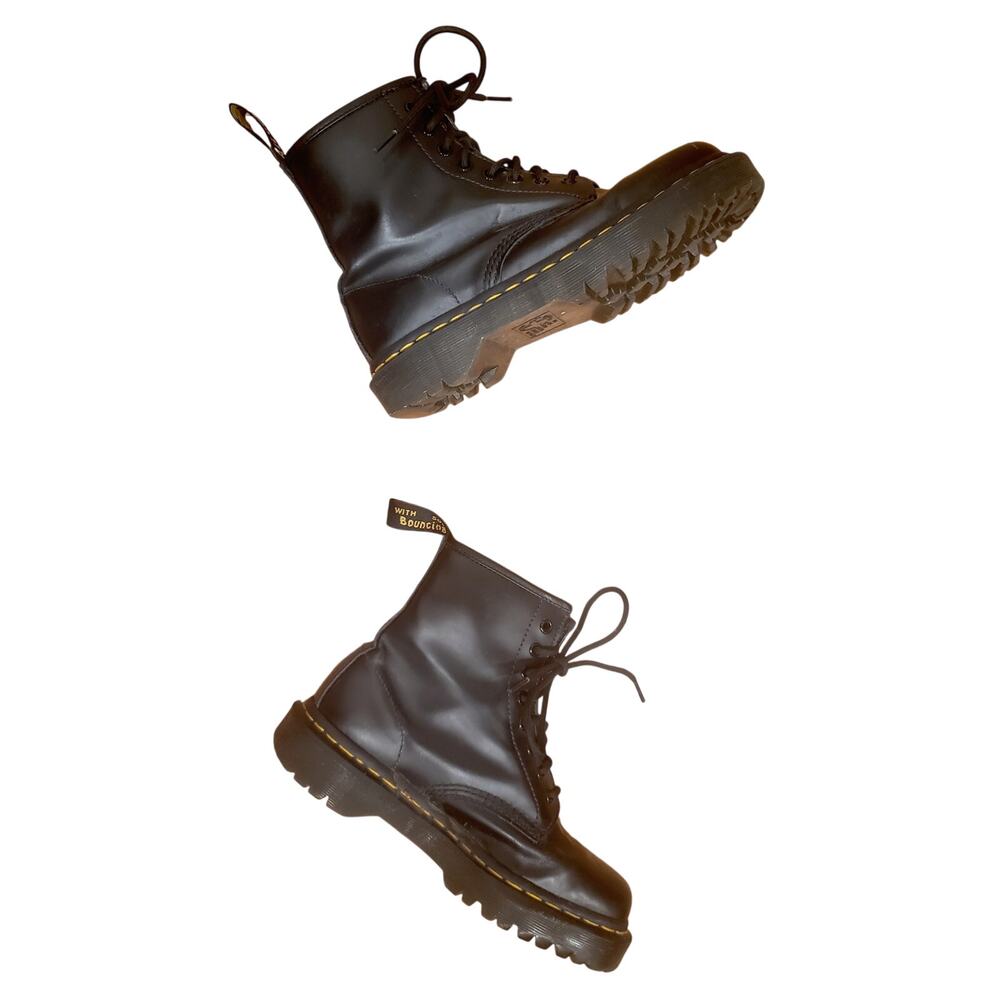Dr. Martens 1460 BEX Smooth Leather Lace Up Boots Black Size 8